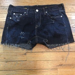 1 of 1 Custom Distressed Festival Cut Off Shorts